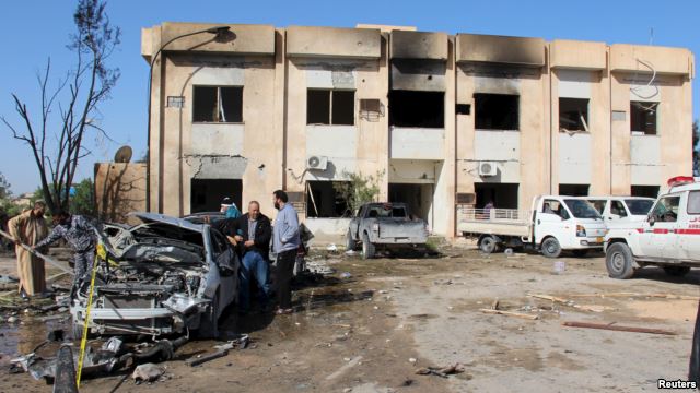 Suicide Truck Bomb Explodes In Police Training Center In Zliten, Libya Killing 60