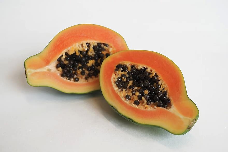 fruit food papaya sweet seed